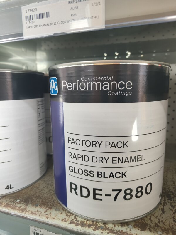 Rapid Dry Enamel 7880 Gloss BLACK 4L