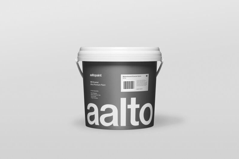 Aalto Ultra Premium Waterbased Enamel Satin 1/2 White 4L