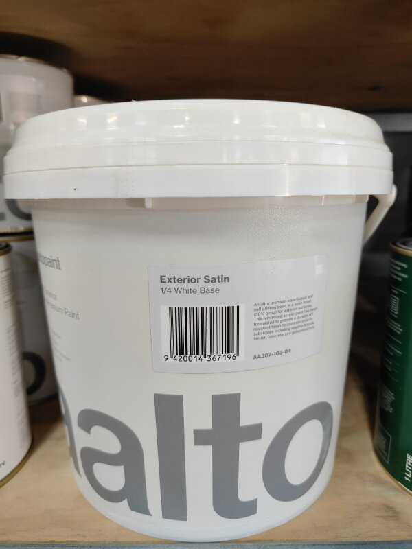 Aalto Ultra Premium Exterior Satin 1/4 White Base 4L