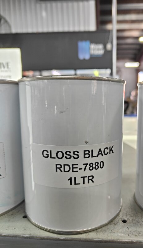 Rapid Dry Enamel 7880 Gloss BLACK 1L (We Decant)