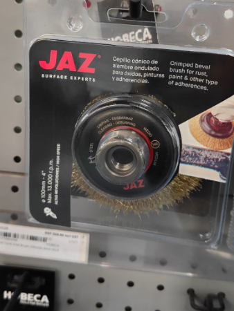 JAZ BEVELLED BRUSH HIGH SPEED 100MM X 24MM X 0.3MM M14