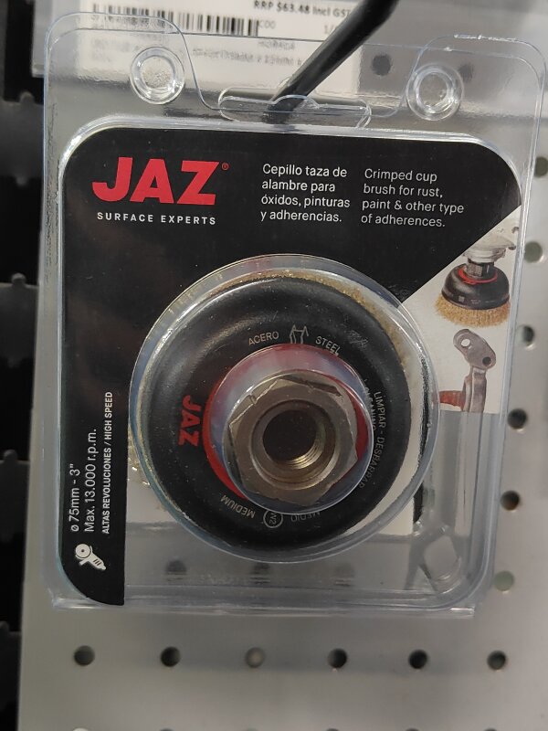 JAZ CUP BRUSH HIGH SPEED 75MM X 22MM X 0.3MM M14