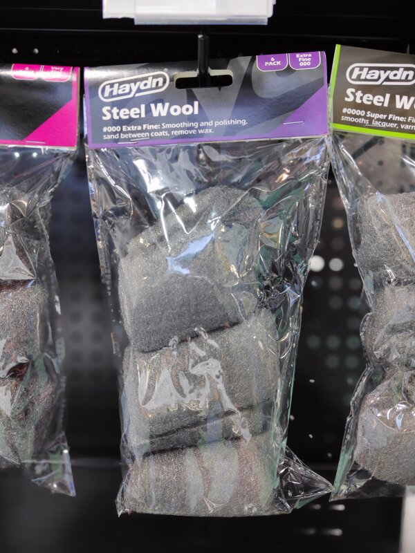 HA Steel Wool Pads - #000 Extra Fine (8)