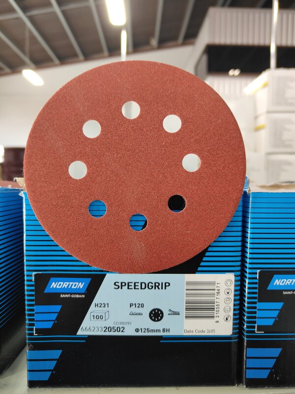 ADALOX SPEED-GRIP DISCS 125MM 8H P120 RED