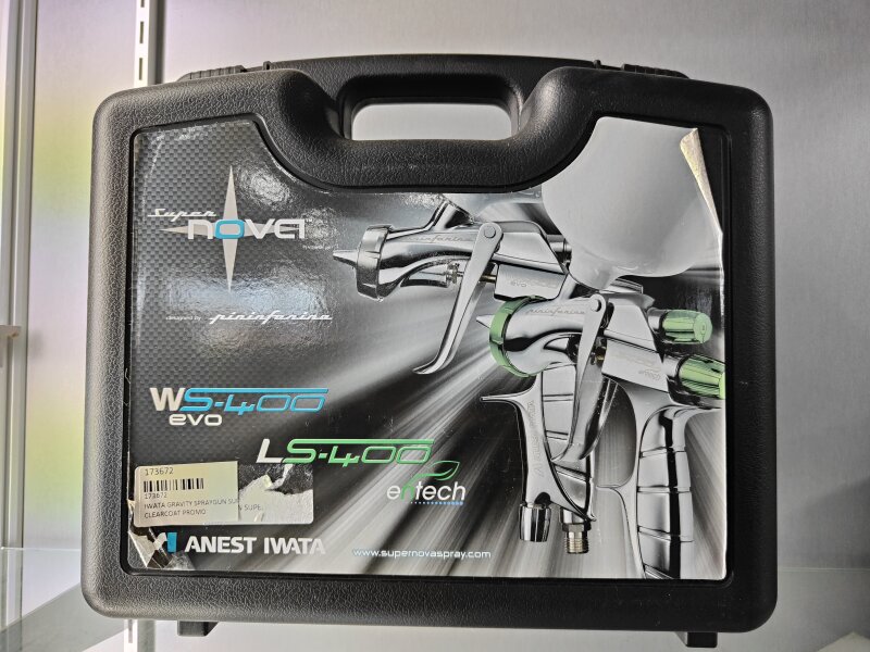 IWATA GRAVITY SPRAYGUN SUPERNOVA WS400 1.3MM CLEARCOAT PROMO