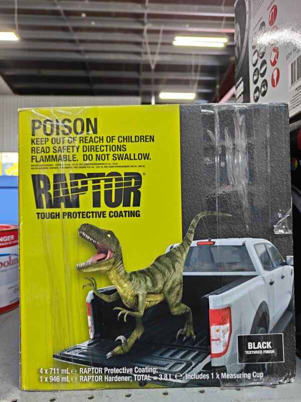 UPOL RAPTOR LINER BLACK 4 LITRE KIT
