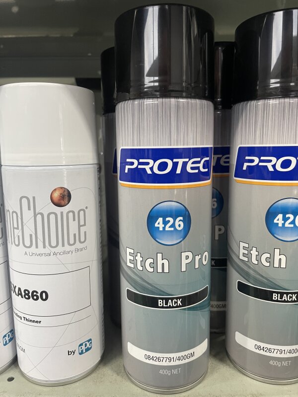 AEROSOL ETCH PRO BLACK 400GM