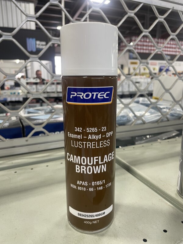 AEROSOL SPRAYING ENAMEL CAMOUFLAGE BROWN 400GM