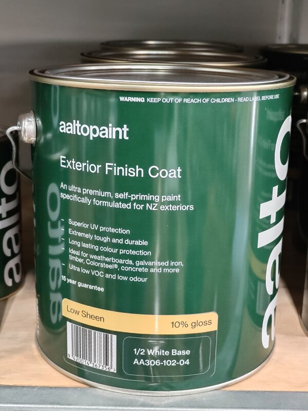 Aalto Ultra Premium Exterior Low Sheen 1/2 White Base 4L