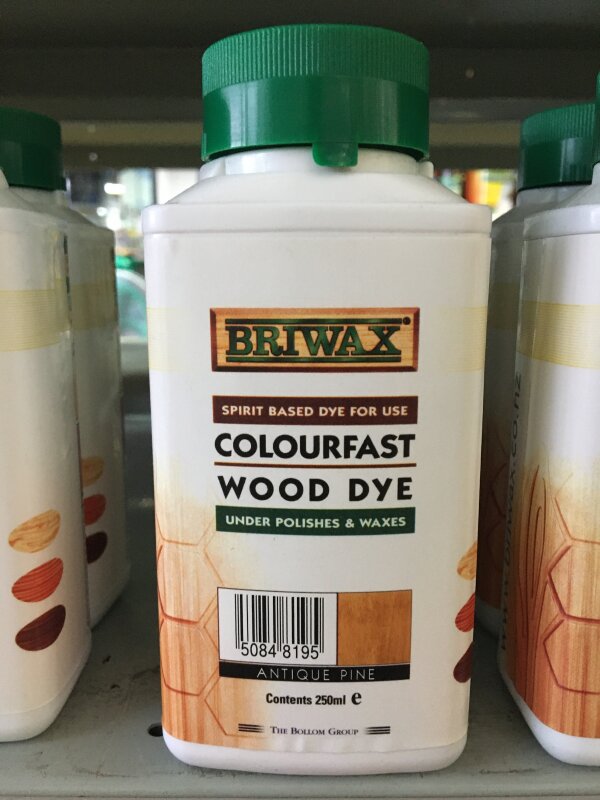 BR BRIWAX Spirit Dye Antique Pine 250ml