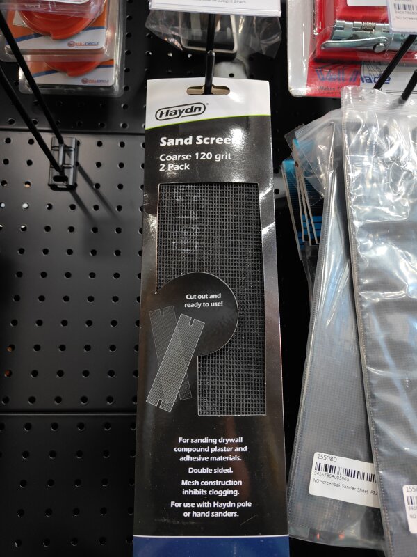 HA Sandscreen Sheets Coarse 120grit 2Pack