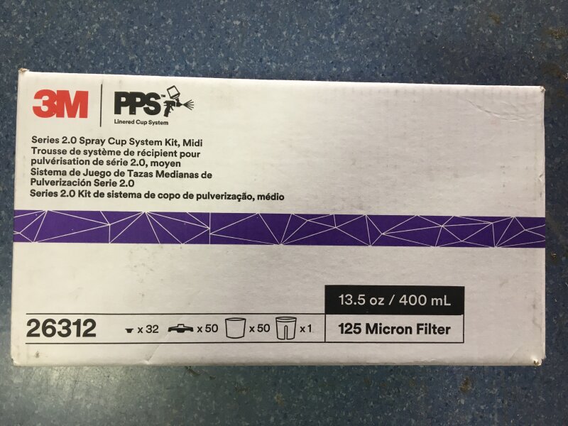 3M PPS 125 MICRON LINER CUP SYSTEMS KIT 400ML