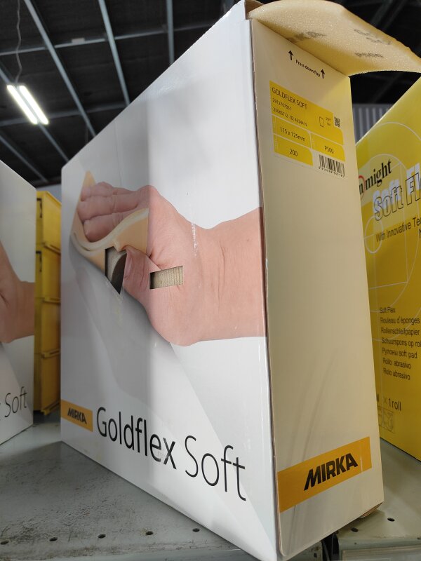 MIRKA 500G SOFT FLEX PAD 115 X 25M PERFORATED ROLL