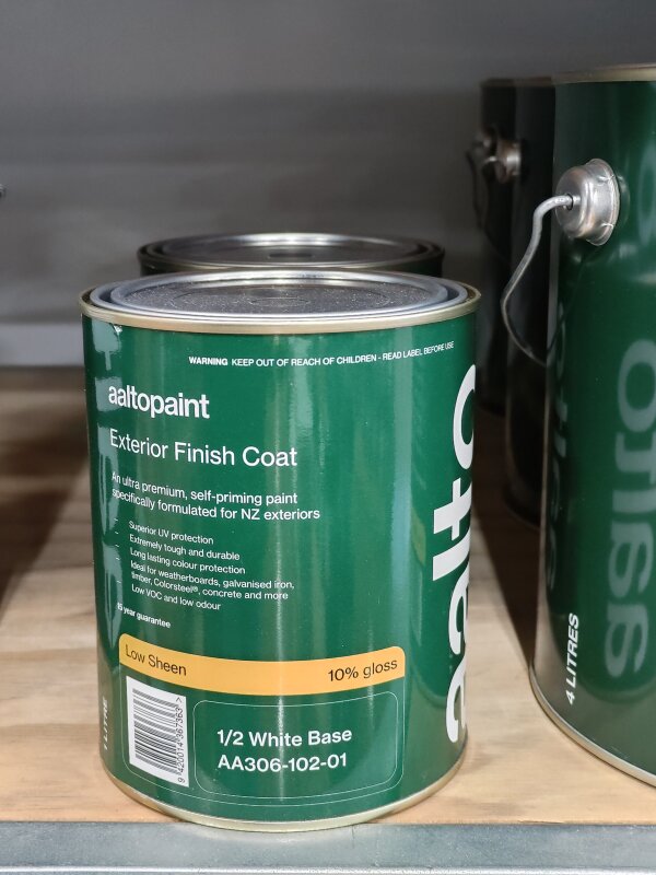 Aalto Ultra Premium Exterior Low Sheen 1/2 White Base 1L