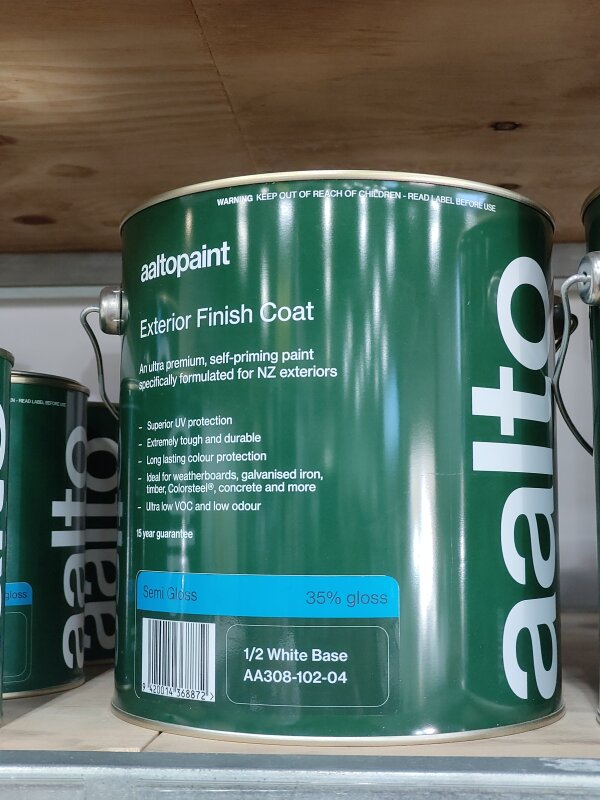 Aalto Ultra Premium Exterior Semi Gloss 1/2 White Base 4L