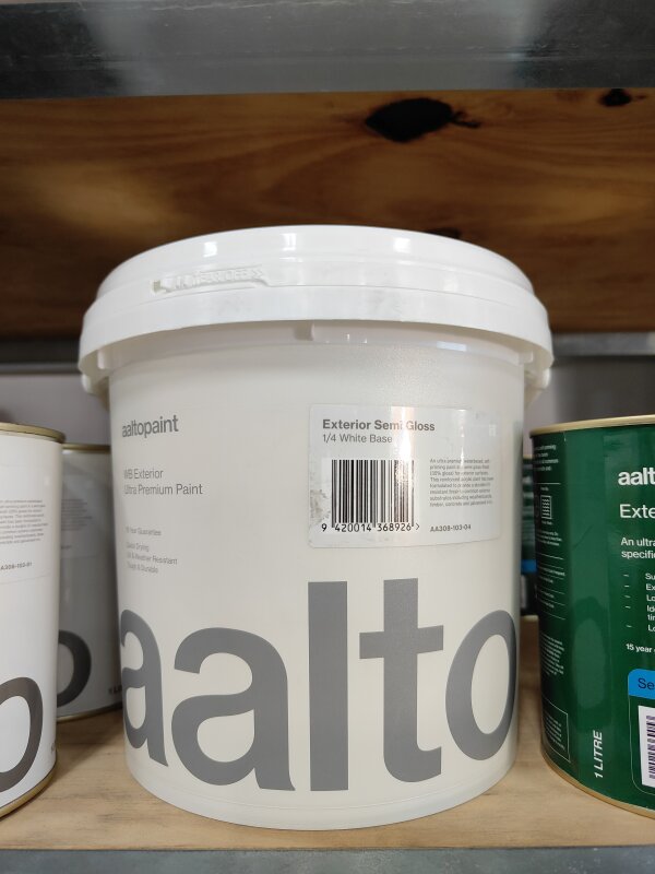 Aalto Ultra Premium Exterior Semi Gloss 1/4 White Base 4L