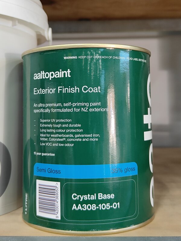 Aalto Ultra Premium Exterior Semi Gloss Crystal Base 1L