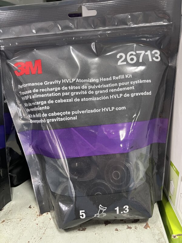 3M 26713 PER GRAVITY ATOMISING HEAD HVLP 1.3MM PACK