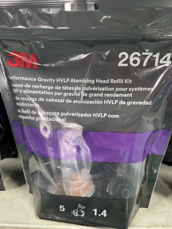 3M 26714 PER GRAVITY ATOMISING HEAD HVLP 1.4MM PACK