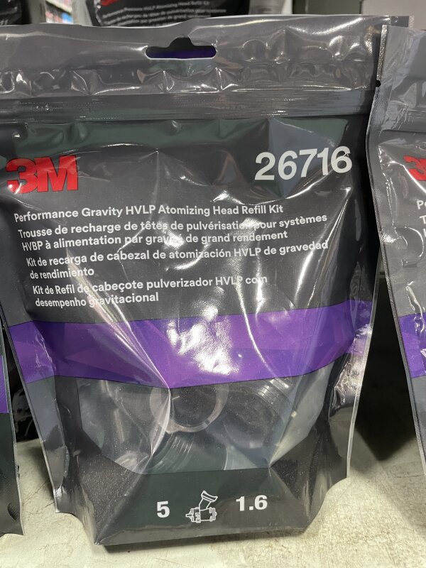 3M 26716 PER GRAVITY ATOMISING HEAD HVLP 1.6MM PACK