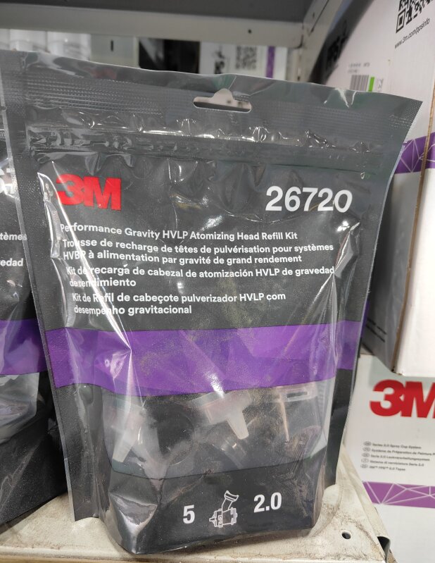 3M 26720 PER GRAVITY ATOMISING HEAD HVLP 2.0MM PACK