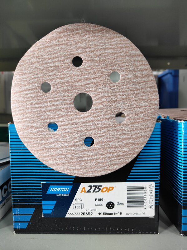 NO 6H+1 Champagne Discs 150mm P180  A275