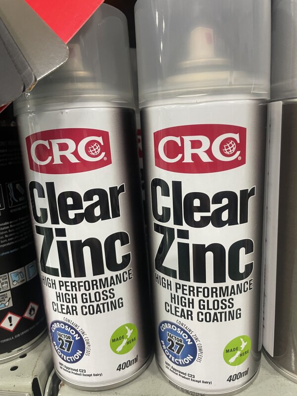 CRC CLEAR ZINC AEROSOL 400GM