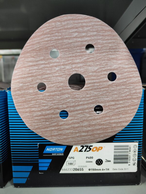 NO 6H+1 Champagne Discs 150mm P320  A275