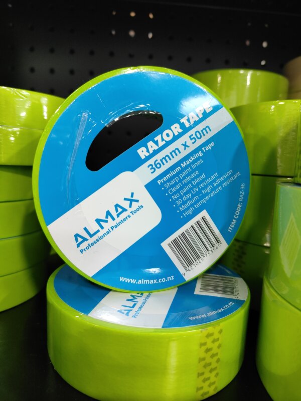 ALMAX RAZOR MASKING TAPE 36MM X 50MM METERS