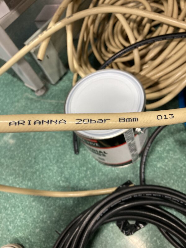 Air Hose PVC 8mm -p/m Beige Blue Yellow