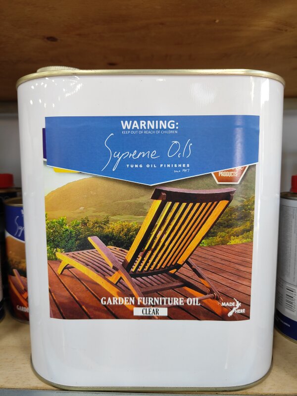 Supreme Garden Furniture Oil Clear 4L