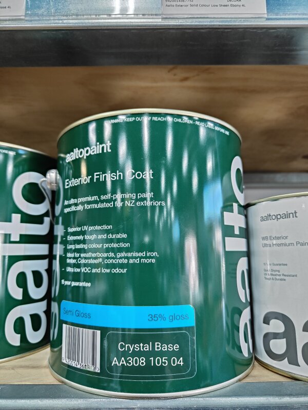 Aalto Ultra Premium Exterior Semi Gloss Crystal Base 4L