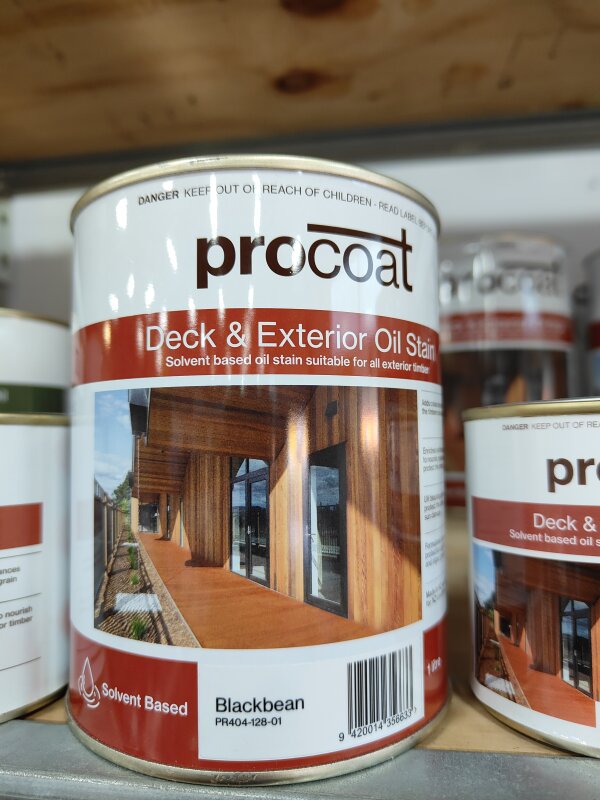 Procoat OB Deck & Exterior Oil Stain Blackbean 1L