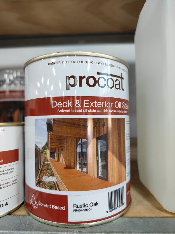Procoat OB Deck & Exterior Oil Stain Rustic Oak 1L