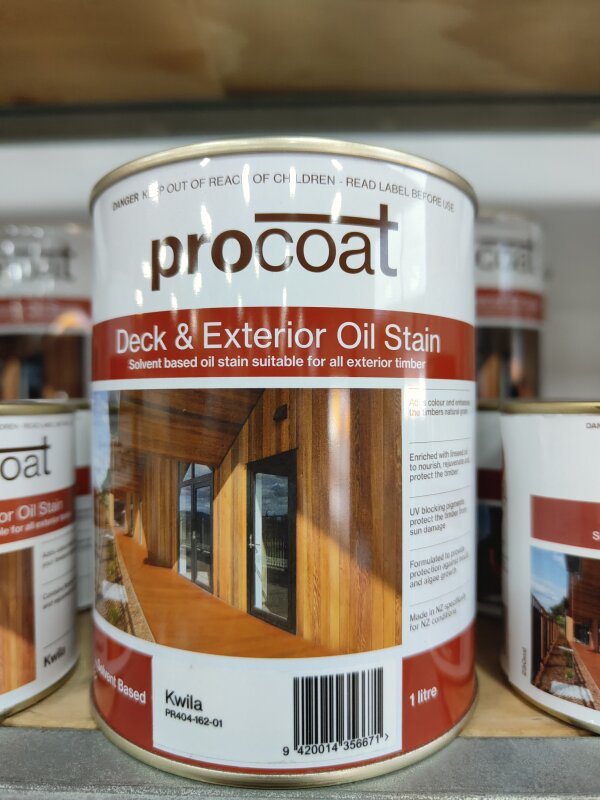 Procoat OB Deck & Exterior Oil Stain Kwila 1L