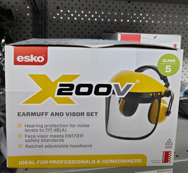 ESKO X200V EARMUFF & VISOR COMBO