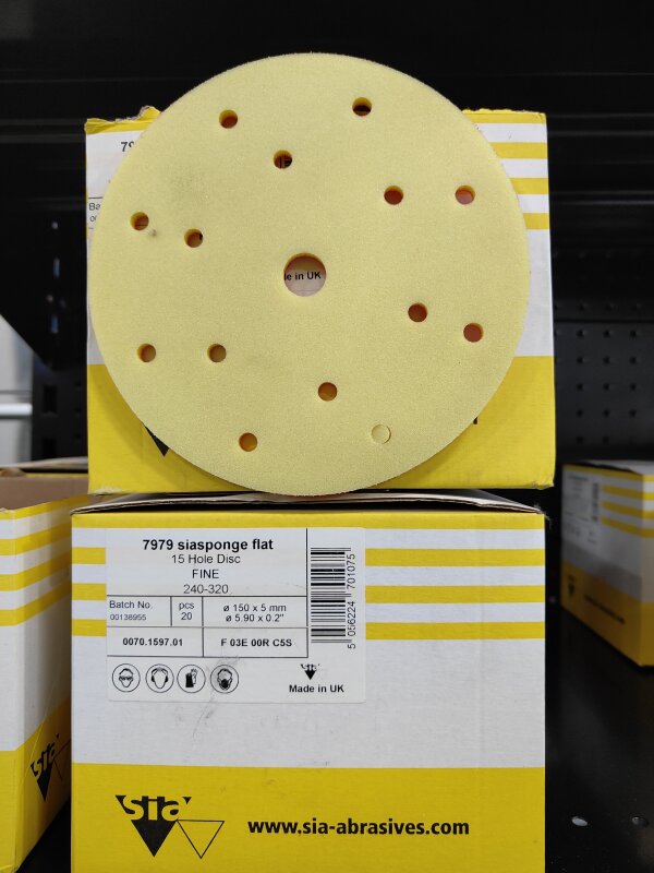 SIASPONGE 150MM 15H FINE ABRASIVE DISC 7979