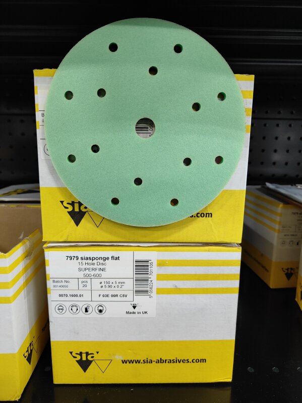 SIASPONGE 150MM 15H SUPERFINE ABRASIVE DISC 7979