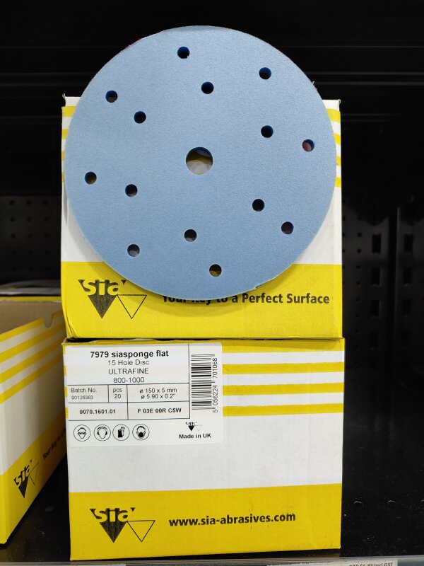 SIASPONGE 150MM 15H ULTRAFINE ABRASIVE DISC 7979