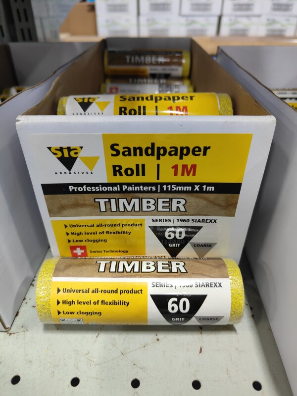 SIA ABRASIVE ROLL 1960 P60 TIMBER 1M