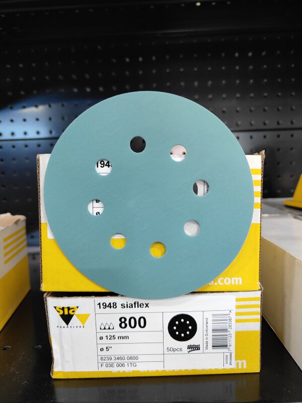SIA ABRASIVE DISC 1948 125MM P800