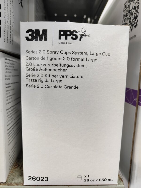 3M PPS 2.0 LARGE HARD CUPS 850ML (BOX 2) 26023