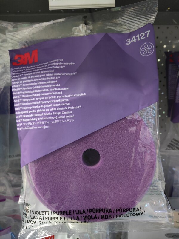 3M RANDOM ORBITAL FOAM POLISHING  PAD 150MM 2 PKT 34127