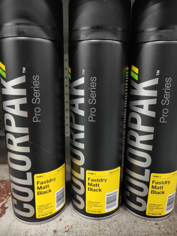 CP FAST DRY ENAMEL MATT BLACK AEROSOL