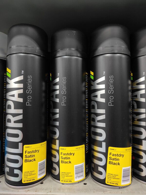 CP FAST DRY ENAMEL SATIN BLACK AEROSOL