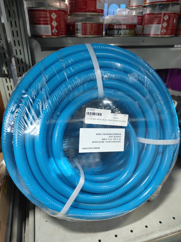 HI HOSE ASSY AIR BLUEFLEX 10MM*20+QDCPLR 200PSI