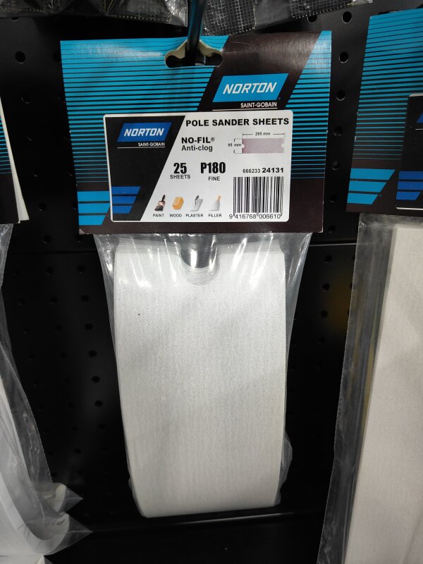 NO Screenbak Sander Sheet  P180grt 25 Pack