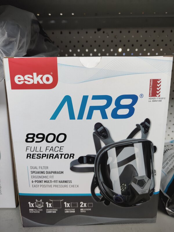 ESKO AIR8 FULL FACE RESPIRATOR 8900