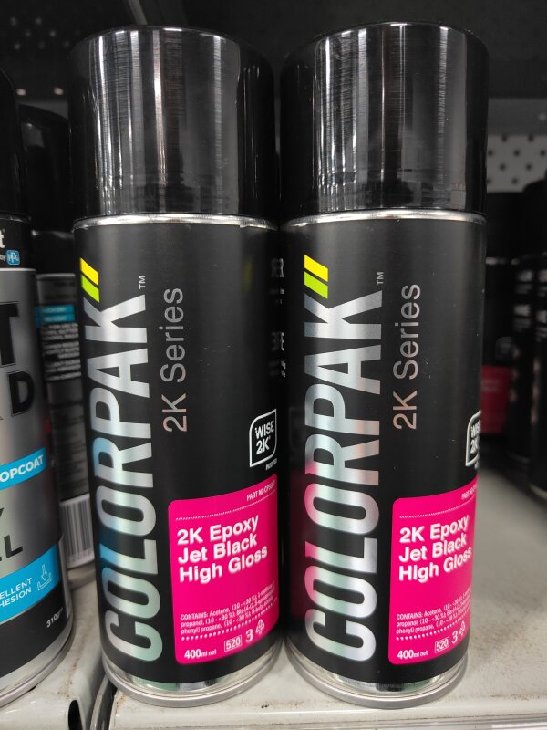 CP 2K EPOXY TOP COAT JET BLACK HIGH GLOSS 400ML AEROSOL