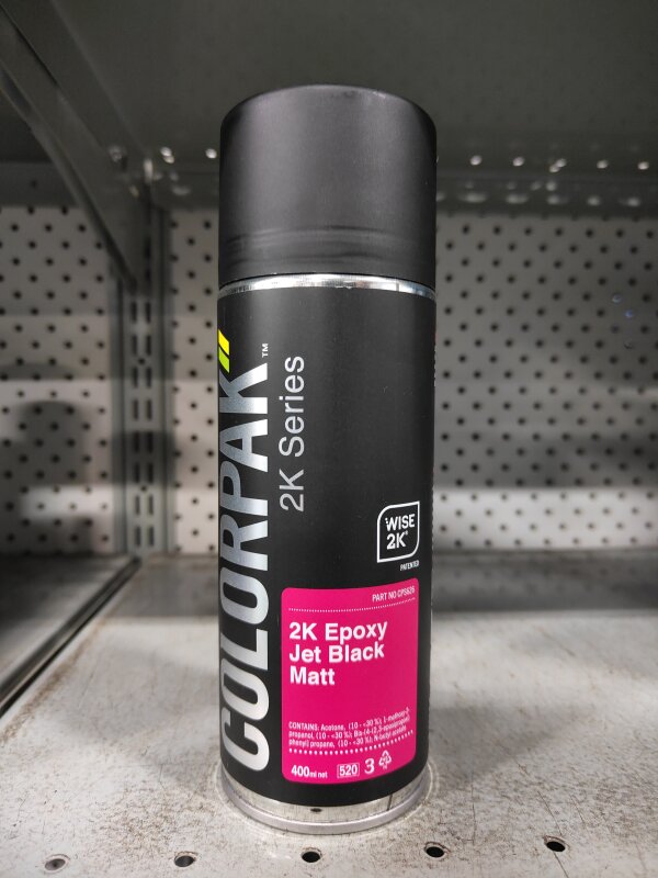 CP 2K EPOXY TOP COAT JET BLACK MATT 400ML AEROSOL